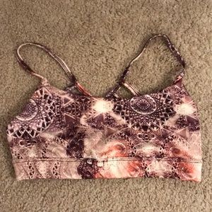 Hallow and plank Patterned sports bra size XS
